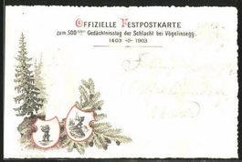 500. Gedächtnistag Vögelinsegg-Schlacht, datiert 1903