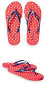 NEUE Flip-Flops rot-weiss Polka dot für Gr. 35-36 - 80418