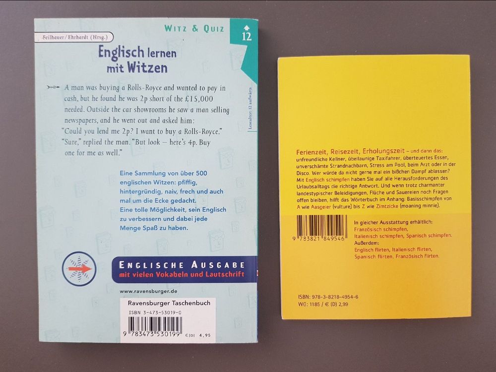 Lernbücher Englisch Lernen Mit Witzen, Englisch Schimpfen | Kaufen Auf ...