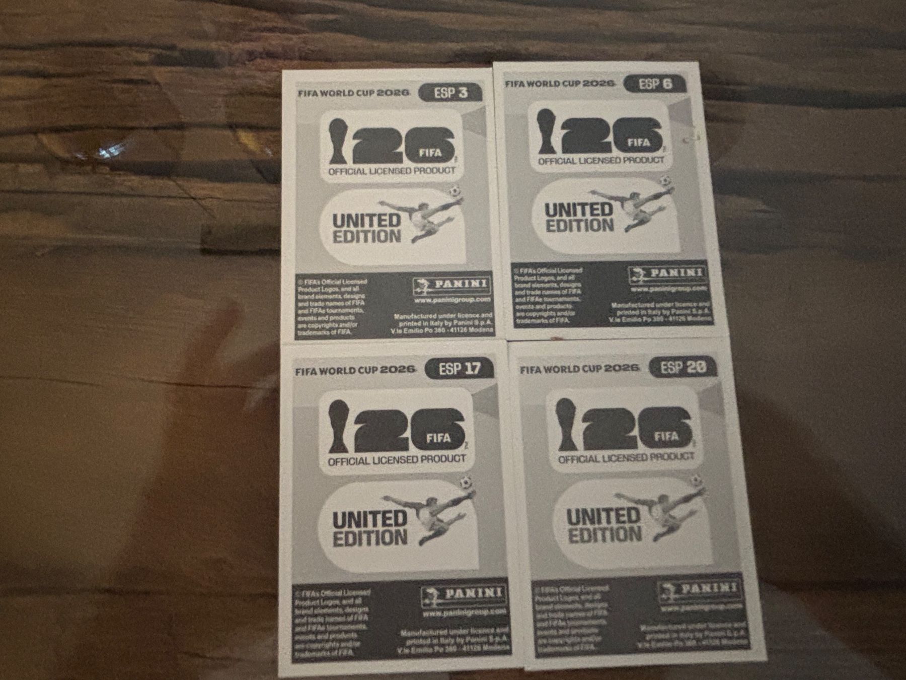 Panini Carte collezionabili: Panini Set ESP 4Stk. – Nuovo (secondo la descrizione) da Spiez venduto da inf_l9c6 1