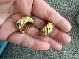 Ohrclips Soleil Goldfarben guter Zustand