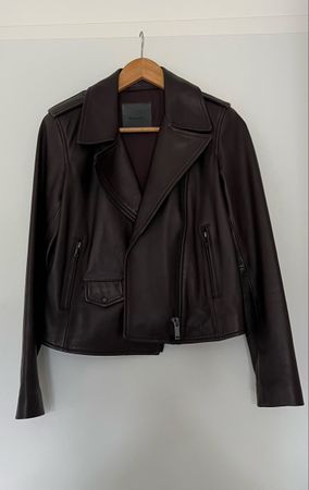 Massimo Dutti Lederjacke (S) NEW