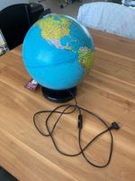 Beleuchteter Globus Terra mit Standfuss gebraucht