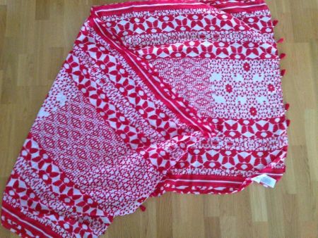 Schal von Orsay rot weiss