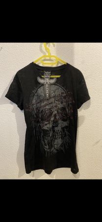 Alchemy Gothic T-Shirt, Skull Design, neu mit Etikett