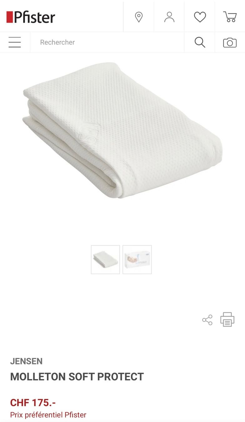 Jensen Materassi: Alèses / protections pour matelas – Usato da Cressier NE venduto da davidneuch