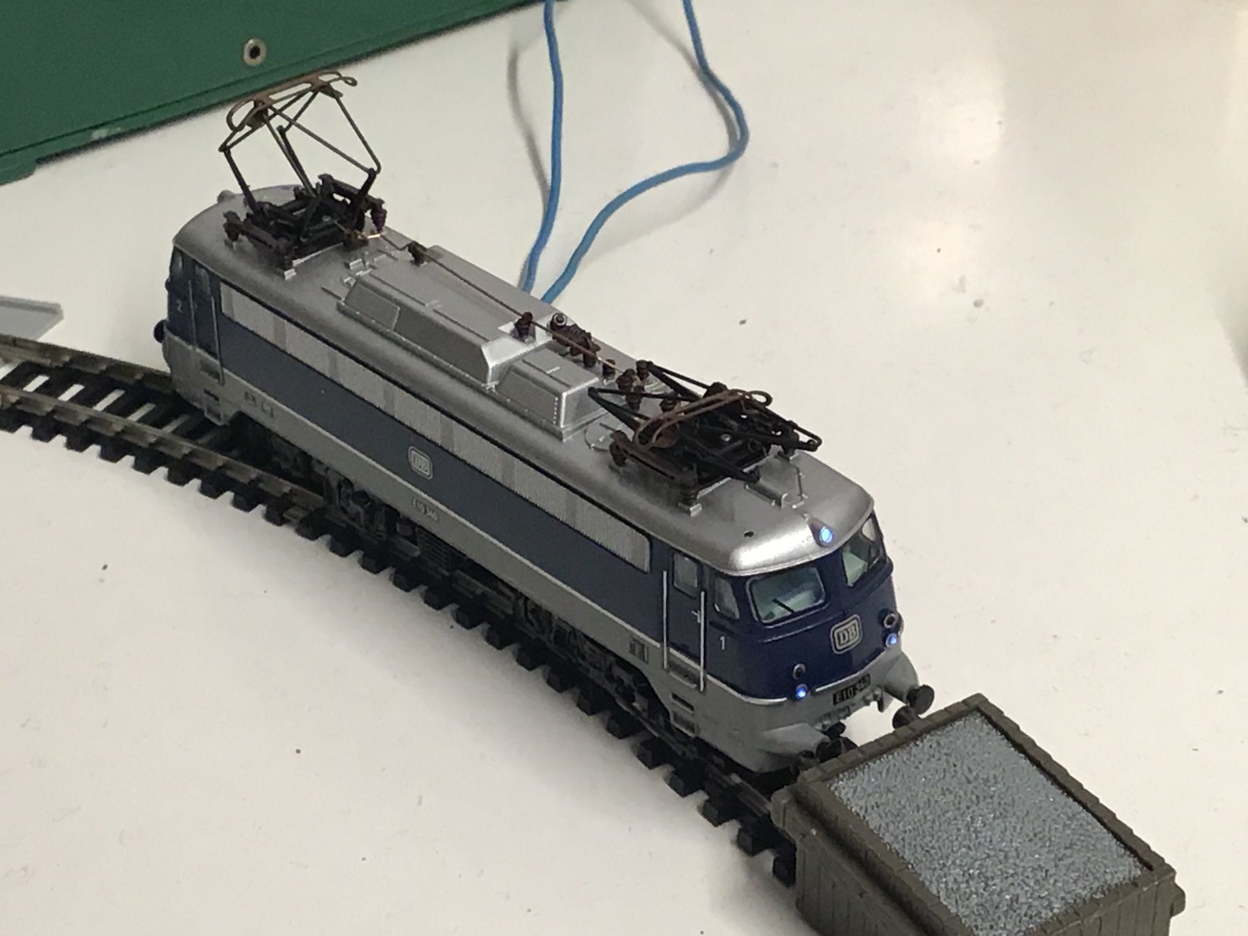 Modellini di ferrovie: N E-Lok DB E10 340 blau/silber – Usato da Männedorf venduto da Modellbau-wyss 2