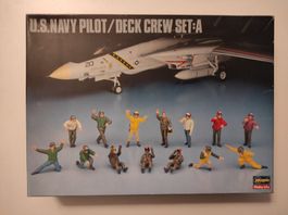 U.S. Navy Pilot/Deck crew Set:A, Bausatz von Hasegawa 1/48