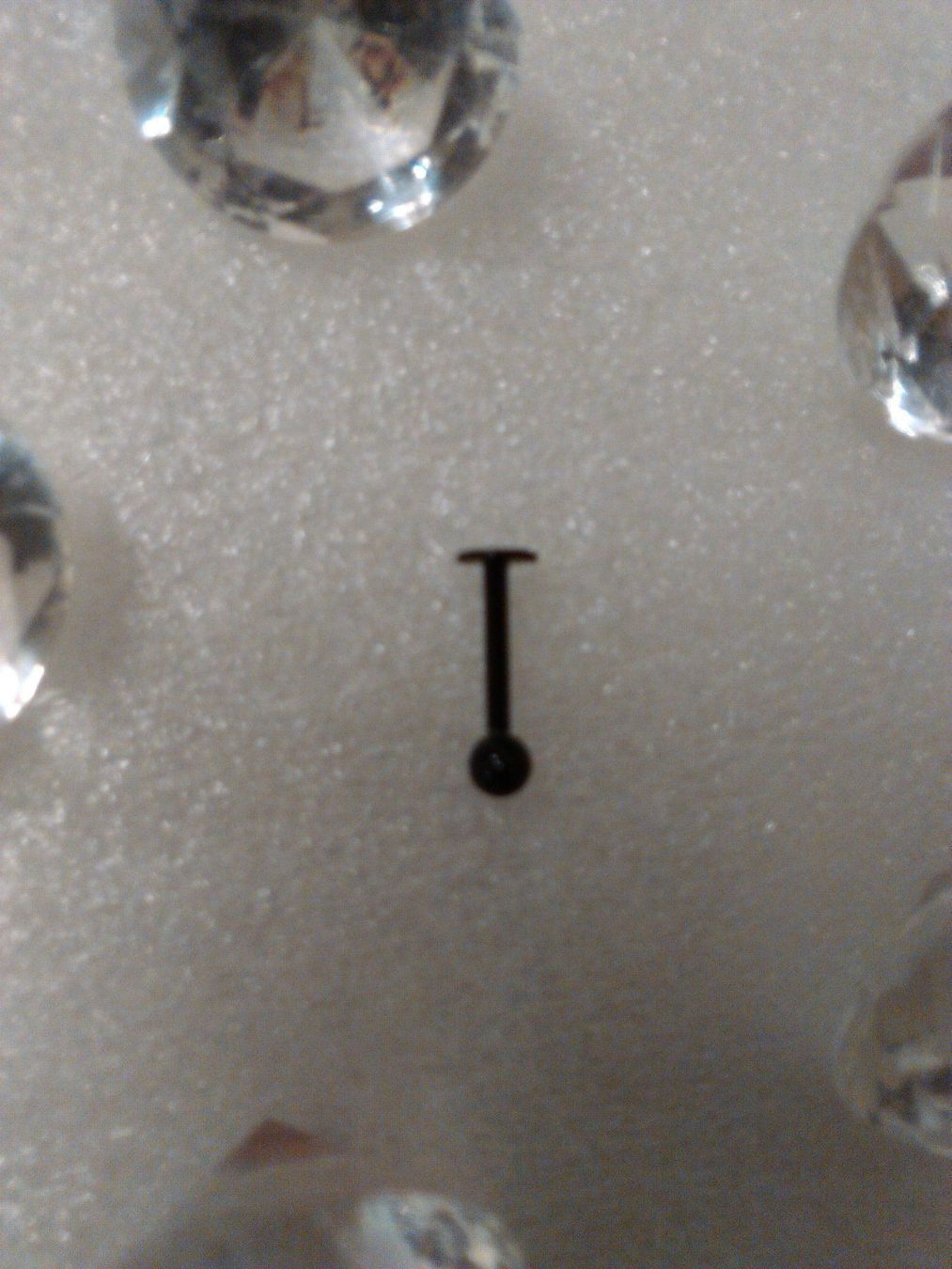 Bijoux piercing: EDELSTHAL LIPPENPIERCING;SCHWARZ FARBE – Neuf (Voir description) à Basel par bijoutrie_4 3