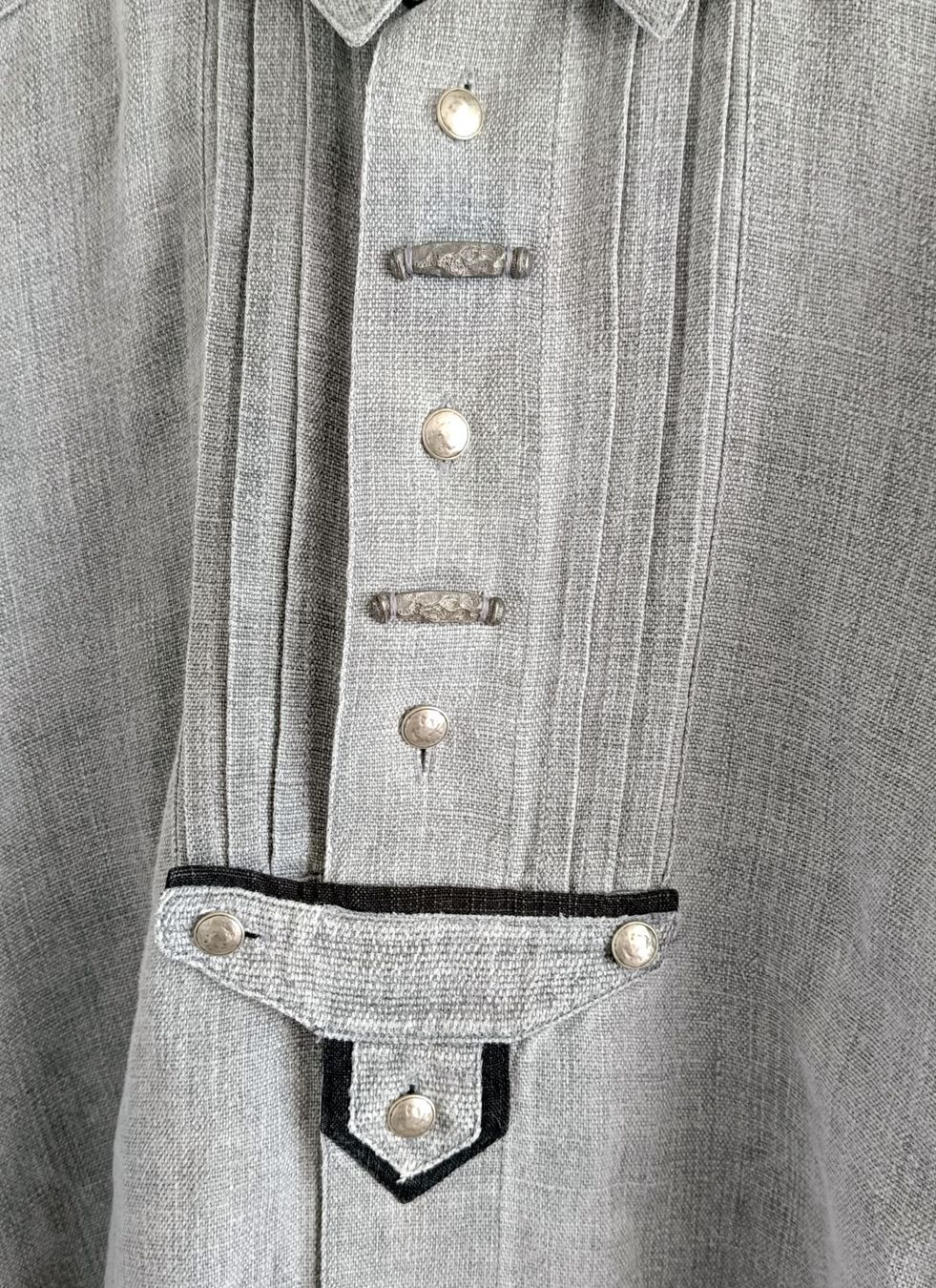 Camicie: Hemd Trachtenhemd 100% Leinen Overshirt – Usato da Teufen ZH venduto da bee50two 2