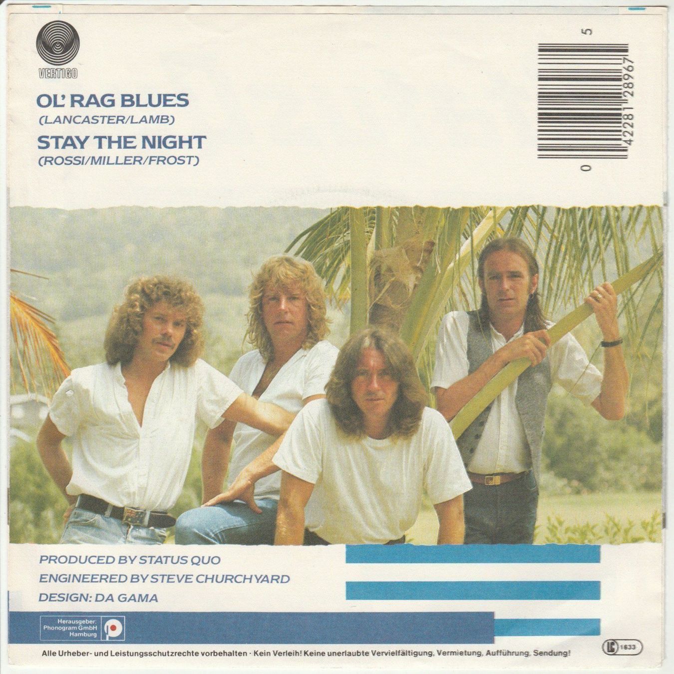 Schallplatten: Status Quo - Ol' rag Blues 7" Vinyl 1983 – Gebraucht aus Tübach von JamesStone 1