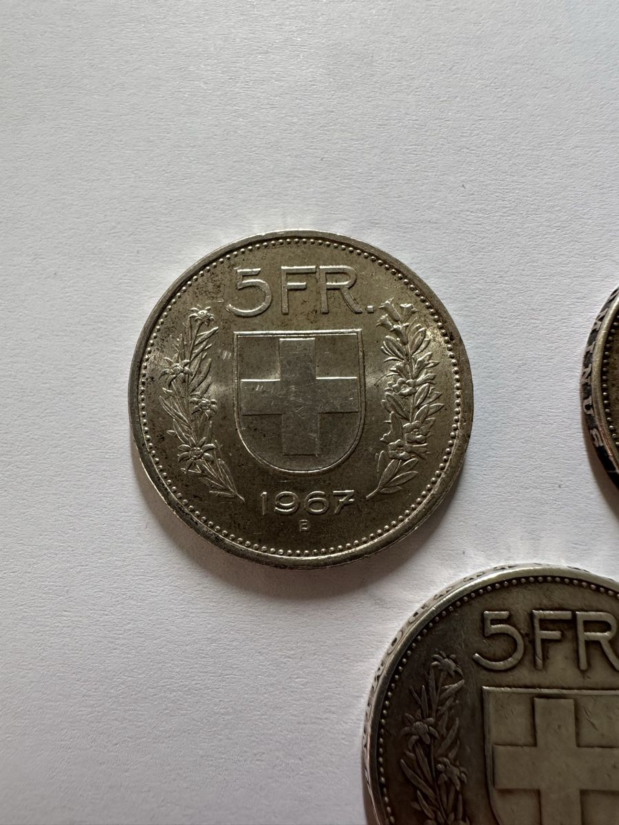 Tutti le monete: 3 Fünfliber Silvermünzen – Usato da Glis venduto da bfe_ghf5 3