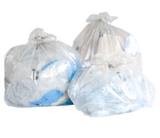 Grossvolumen-Abfall- und Wertstoffsäcke, Recycling-Polyethyl