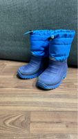 Kinder Winterstiefel blau gefüttert Gr. 24
