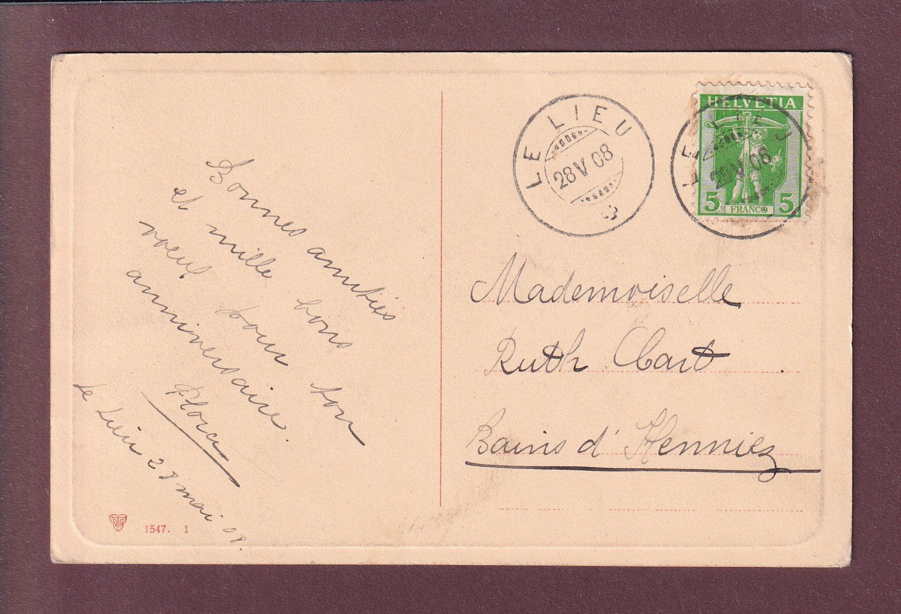Cartoline postali: BARQUE du Léman - 1908 – Usato da Pully venduto da nicecards 1
