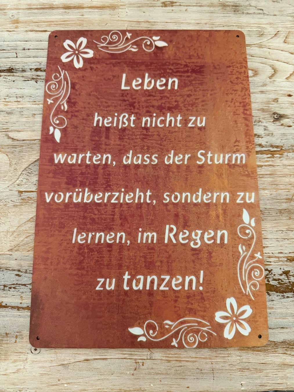 Insegne: Deko Blechschild mit Spruch, Neu – Nuovo (secondo la descrizione) da Wolfwil venduto da Inseider12 1