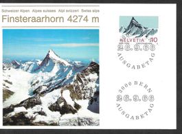 Maximumkarte Nr. 445 Finsteraarhorn ET Bern 26.9.1966