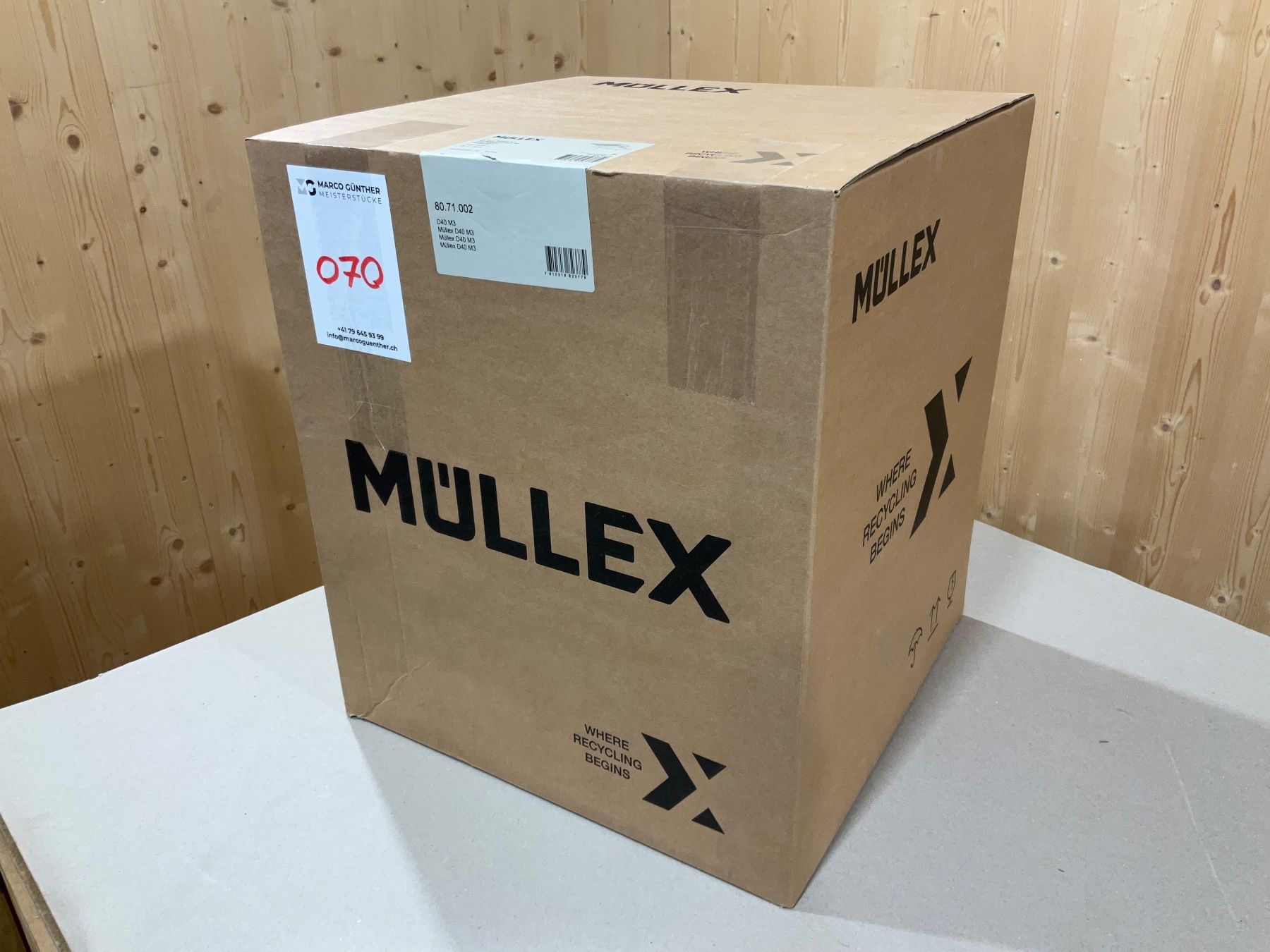Müllex Cestini per rifiuti: 070 Müllex Abfallsystem D40 M3 – Nuovo e nell'imballaggio originale da Derendingen venduto da Meisterstuecke 5