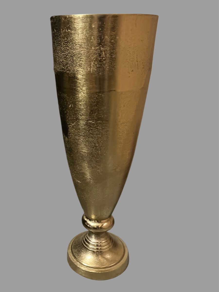 Vasen & Gefässe: Elegante goldene Messin Vase, Neu – Neu und originalverpackt aus Emmen von codici