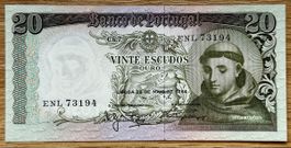 20 Escudos Portugal 1964!!! UNC!!!