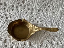 Vintage Messing Aschenbecher mit Griff – Einzigartig!