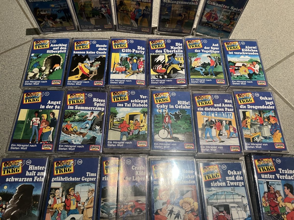 Cassettes audio: TKKG Kassetten Sammlung, 23 Stk. – D'occasion à Schongau par Retro_Shop 2