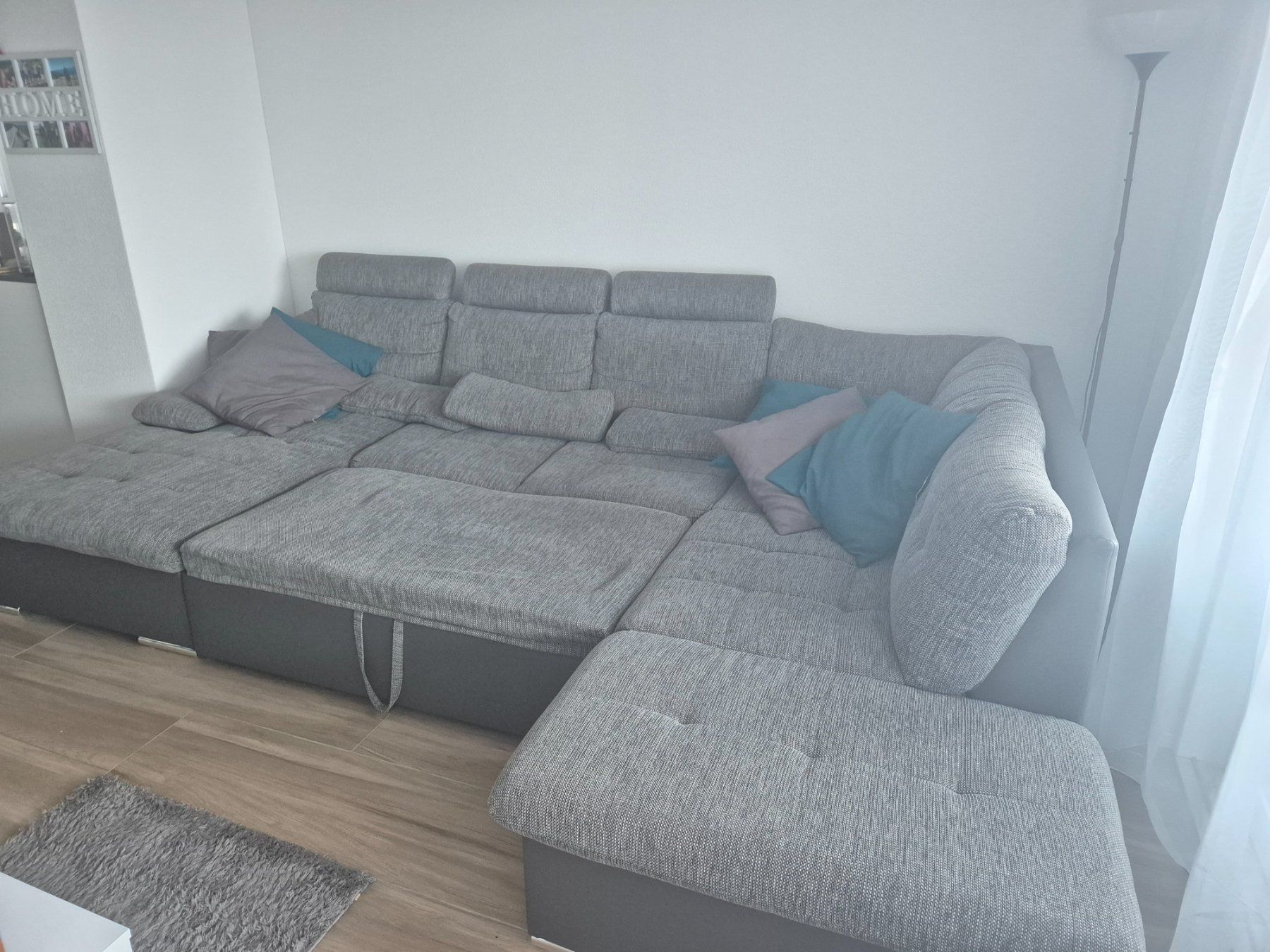 Sofas: Wohnlandschaft/Sofa darkgrey inkl. Bettfunktion – Gebraucht aus Neuendorf von Lia_23 2