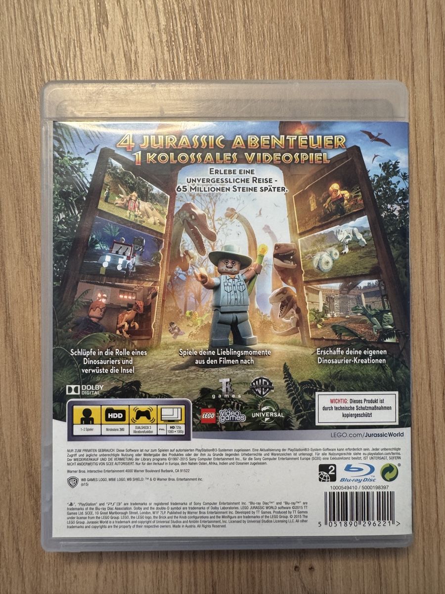Sony Spiele: PS3 Spiel LEGO Jurassic World Game – Gebraucht aus Biberist von etesummer 1