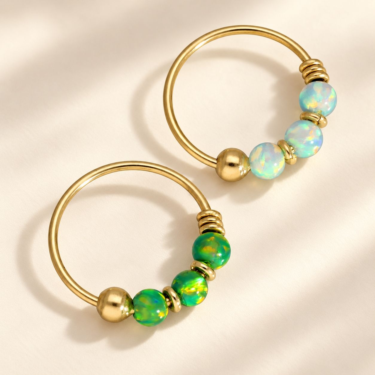 Orecchini pendenti & Orecchini a lobo: Echtgold und Opal – Nuovo e nell'imballaggio originale da Hemmental venduto da MeinGold1 1