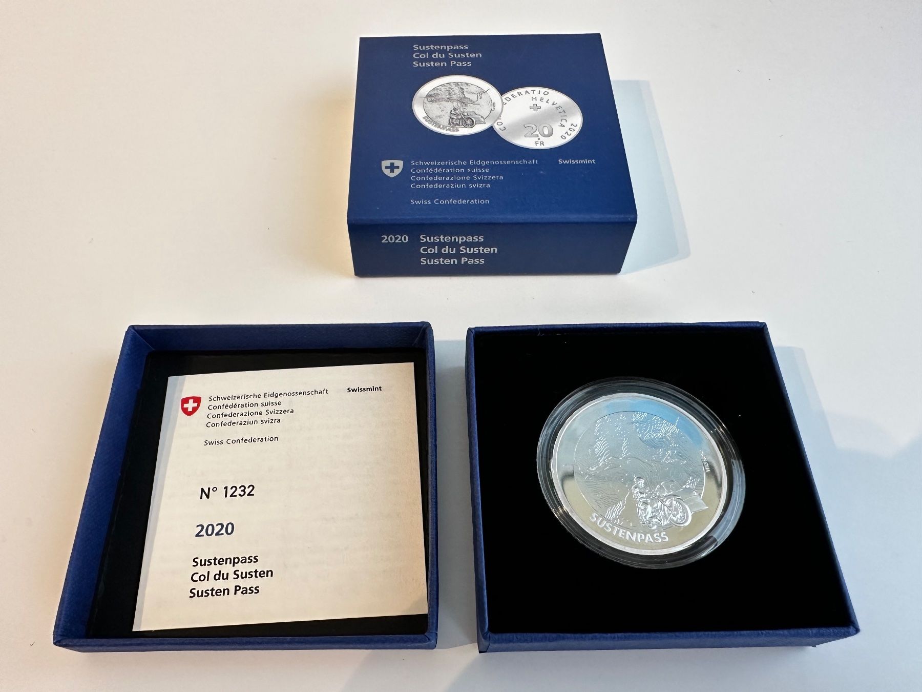 Tutti le monete: Roger Federer (FB) + Col du Susten (FB) / Swissmint – Usato da CHÂTEL-ST-DENIS venduto da Grepson 1