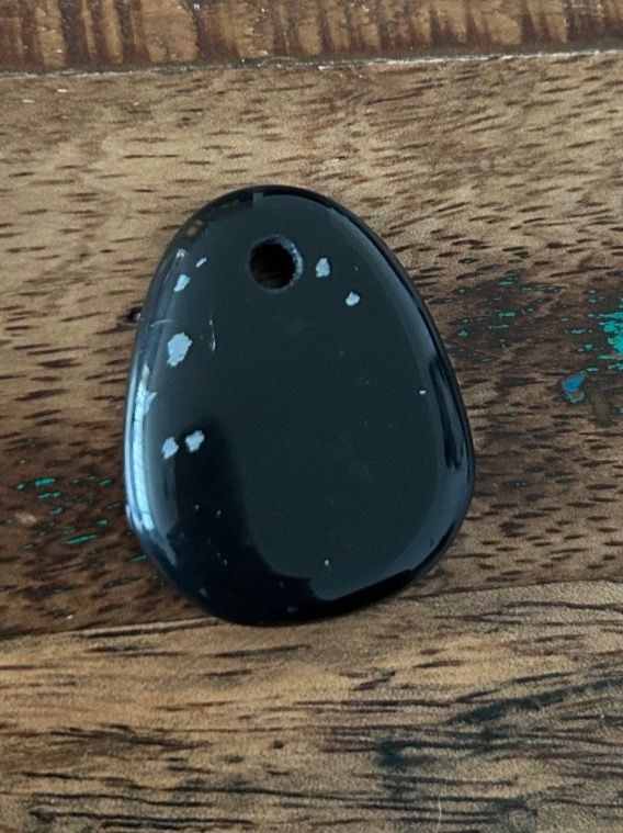 Ciondoli: Schneeflockenobsidian Anhänger 3x 4 cm – Nuovo (secondo la descrizione) da Widnau venduto da dan_hrm2 1