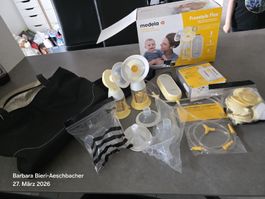 Medela Freestyle Flex Doppel Milchpumpe Top Zustand Gebrauch