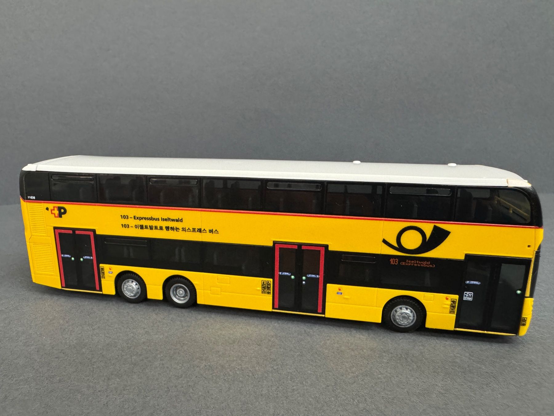Rietze Modellini d'auto: Postauto Dennis Enviro Expressbus CH Rietze 1:87 Postbus PTT – Nuovo e nell'imballaggio originale da Luzern venduto da aa43modelcars-Luzern