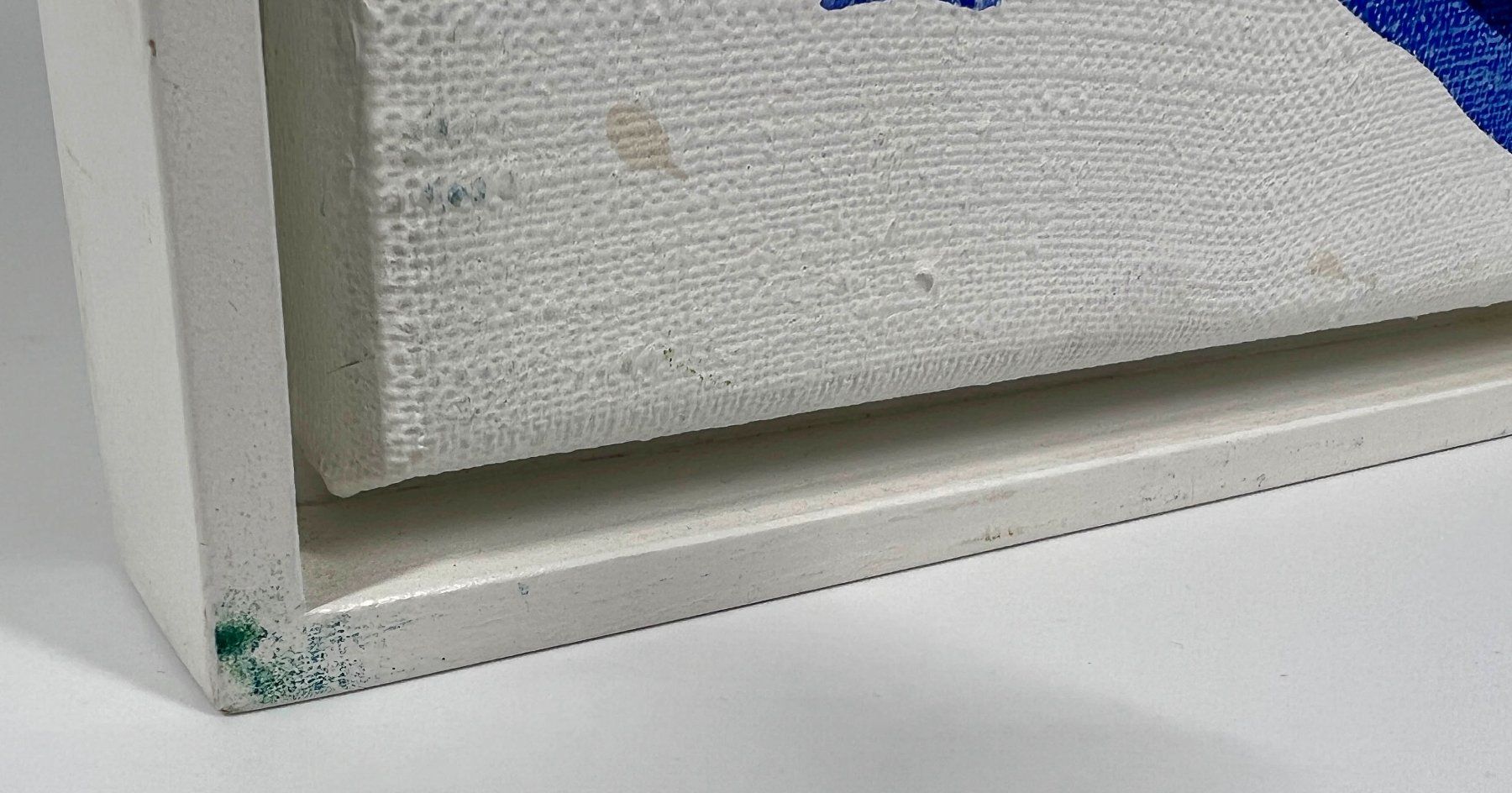 Dipinti: Gemälde: Blaue Inspiration Eitempera auf Leinwand – Usato da Häusernmoos venduto da Galerie23 5