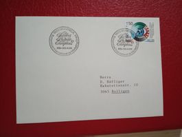 Sonderstempel auf Brief Montreux Services Postaux Europeens