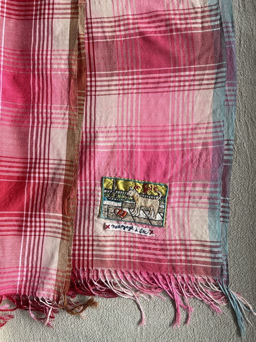 Ensoie Foulard & Sciarpe: En Soie Seidenschal rosa-blau – Usato da Zürich venduto da ehupp 3
