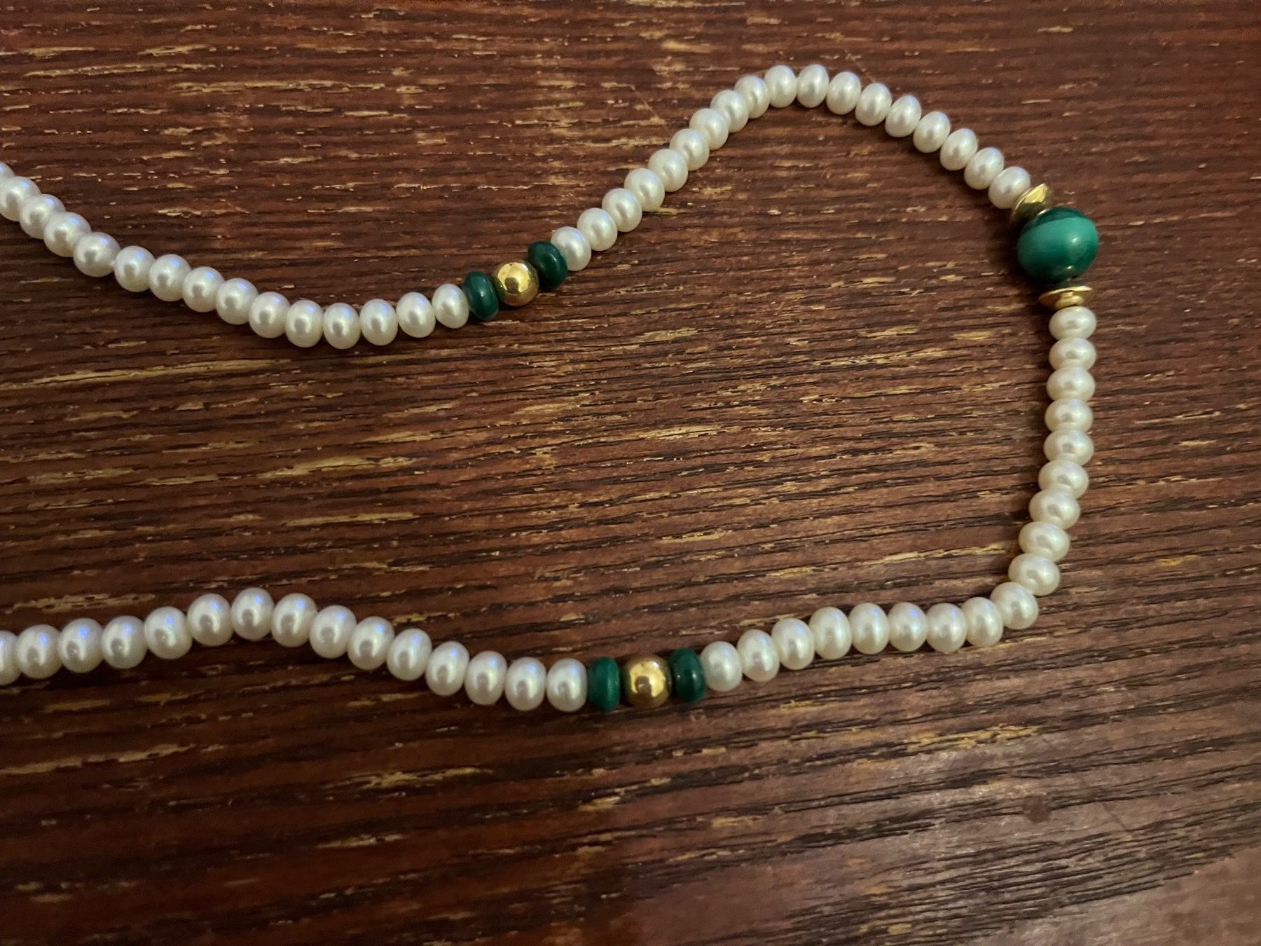 Catenine: Echte Perlen und Achat Kette – Usato da Bülach venduto da Ternove1 1