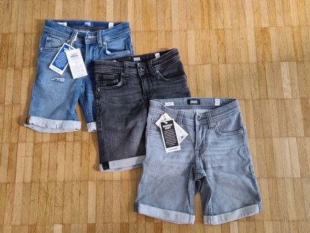3x kurze Hosen (Jack & Jones),gr. 128