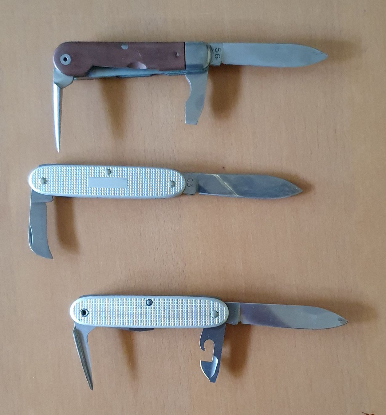 Schweizer Armee Coltelli tascabile: 3 Militär Sackmesser – Usato da Kreuzlingen venduto da Rschweiz1 4