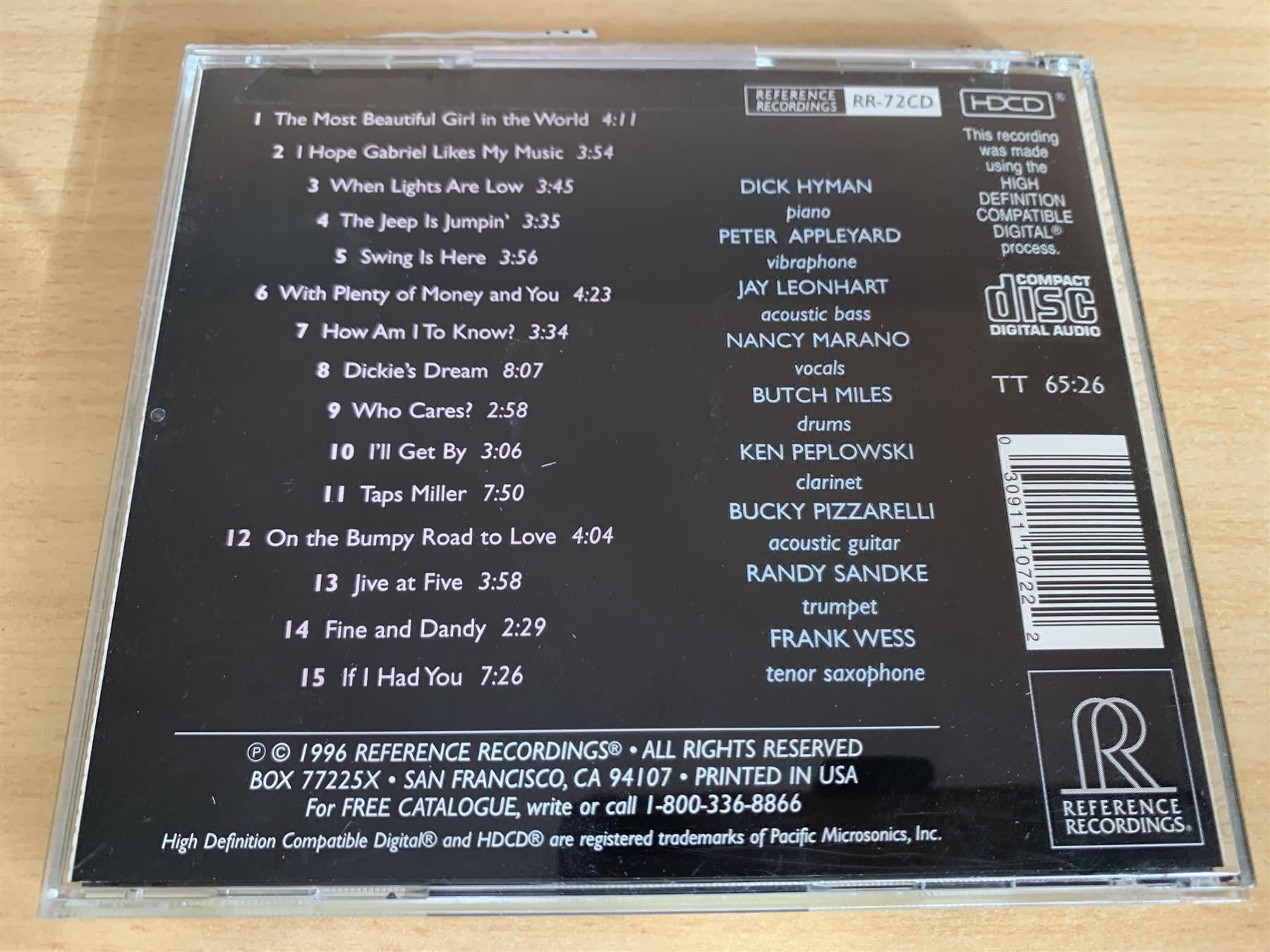 CD: Dick Hyman – Swing Is Here – Usato da Rikon im Tösstal venduto da Alpenmutz 1