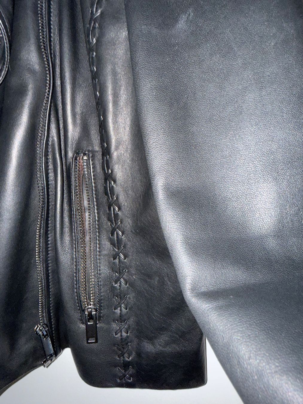 IKKS Giacche: Perfecto IKKS taille L cuir noir – Usato da Céligny venduto da kimag1 5