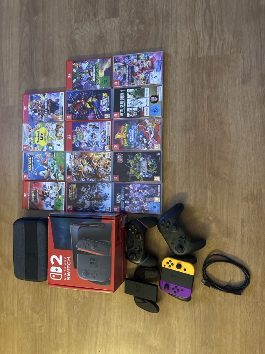 Nintendo Console: Nintendo Switch 2 mit Controllern und Spielen – Nuovo (secondo la descrizione) da Buchs AG venduto da ben_9t2x