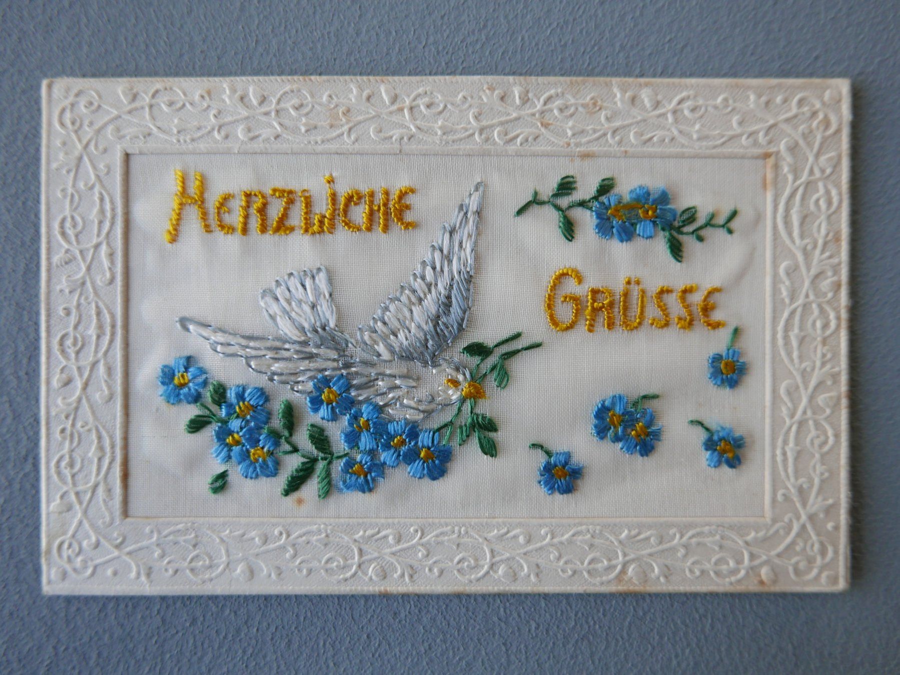 Cartoline postali: ALTE STICKEREI JUGENDSTIL ANSICHTSKARTEN – Usato da Balgach venduto da Zwischenraum 1