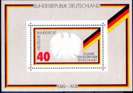 25 JAHRE BUNDESREPUBLIK DEUTSCHLAND 1974 POSTFRISCH - JJ279