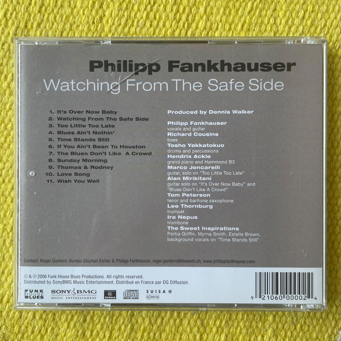CDs: PHILIPP FANKHAUSER-WATCHING FROM THE SAFE SIDE – Gebraucht aus Rorschacherberg von CD-Roli 1