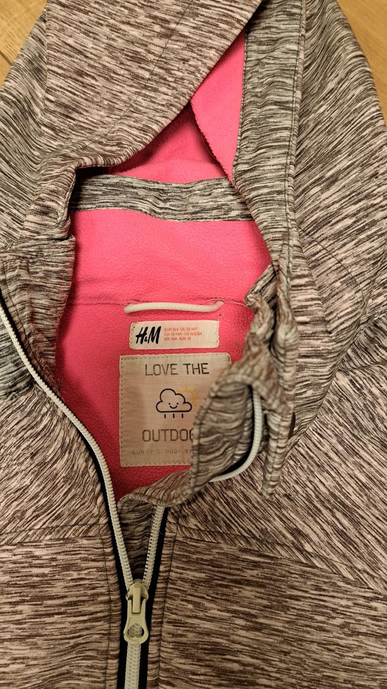 Jacken & Mäntel:  Softshelljacke grau pink Grösse 164 – Gebraucht aus Schüpfheim von liv_h2kv 1