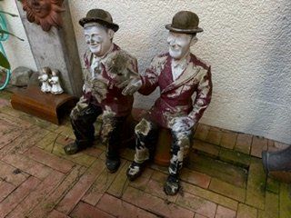 Figuren: Laurel & Hardy Gartenfiguren, gebraucht – Gebraucht aus Henggart von montella