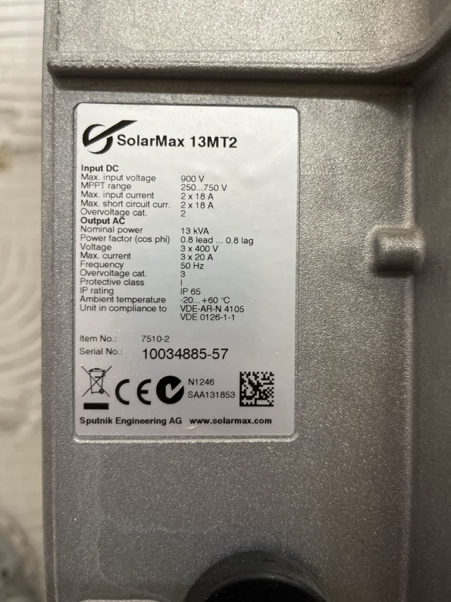 Inverter: SolarMax Wechselrichter – Usato da Berschis venduto da towa350 1
