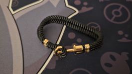 Paul Hewitt Ankerarmband schwarz/gold | ca. 20 c