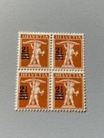 Briefmarke - Schweiz - 4er-Block  2.5 Rp. 1921 - postfrisch